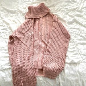 pink american eagle sweater